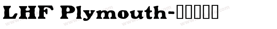 LHF Plymouth字体转换